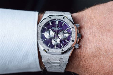 audemars piguet yellow gold purple|audemars piguet skeleton frosted.